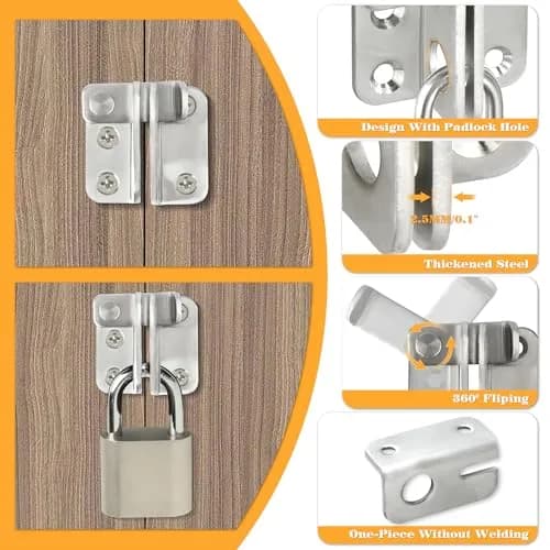 Alise Flip Latch Gate Latch, Small Size (SS) | Heavy Duty Stainless Steel for Sheds and Gates thumbnail 5