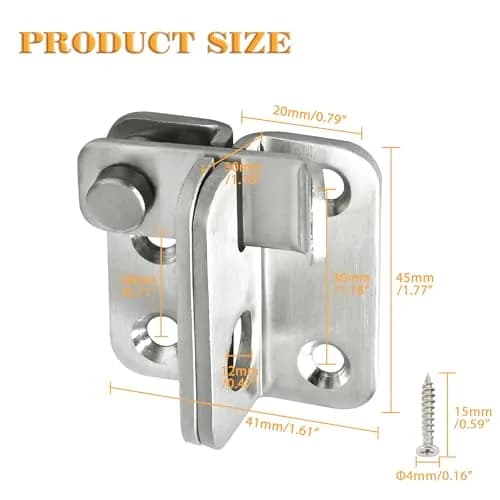 Alise Flip Latch Gate Latch, Small Size (SS) | Heavy Duty Stainless Steel for Sheds and Gates thumbnail 2