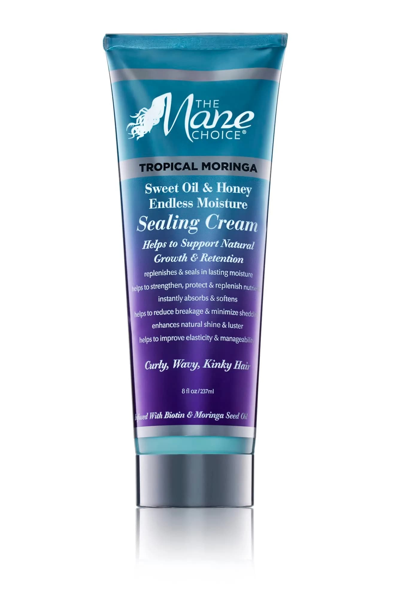 The Mane Choice Tropical Moringa Sweet Oil & Honey Endless Moisture Sealing Cream 237ml (8 Fl Oz) | Hydrates & Defines Curls - main product image