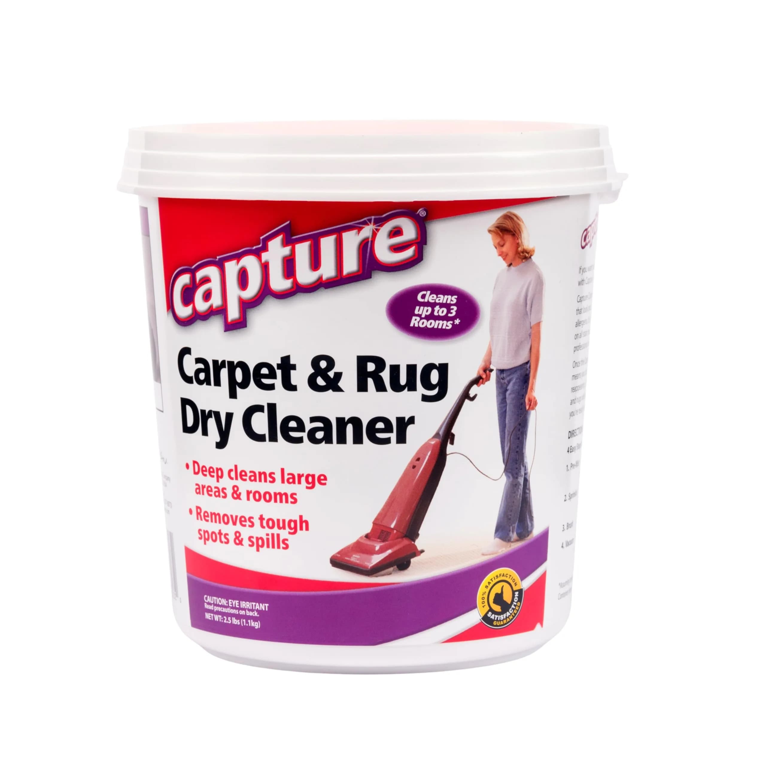 Capture Carpet & Rug Dry Cleaner Powder 1.13 kg (2.5 lb) | Absorbs Dirt, Spills & Odors