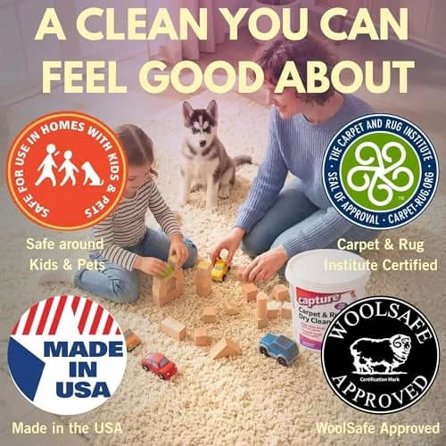 Capture Carpet & Rug Dry Cleaner Powder 1.13 kg (2.5 lb) | Absorbs Dirt, Spills & Odors thumbnail 6