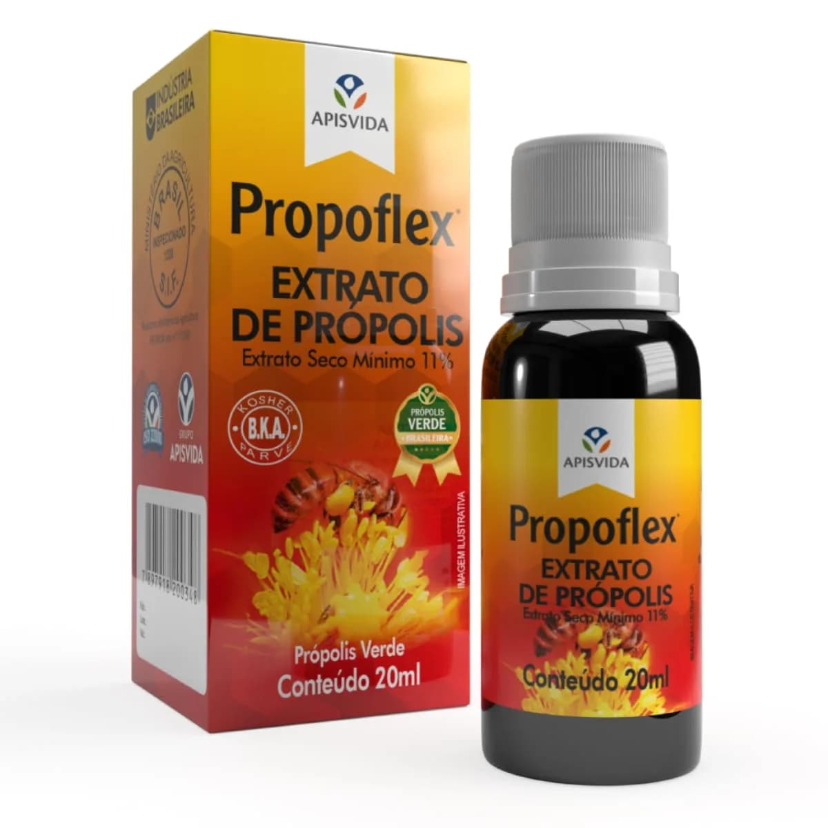 Beelife Brazilian Green Propolis Extract 20ml | 11% Dry Extract, Antioxidant & Kosher