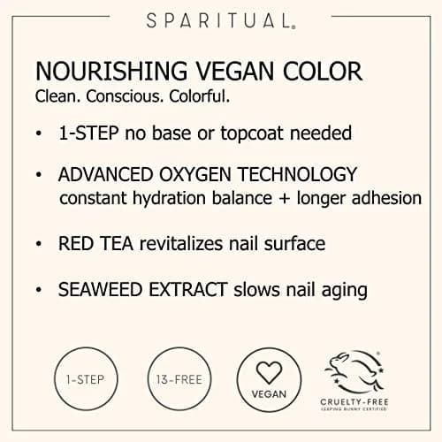 SpaRitual Nourishing Vegan Color Harmony 0.5 fl oz | One-Step Nail Polish Formula, Vegan & 13-Free thumbnail 2