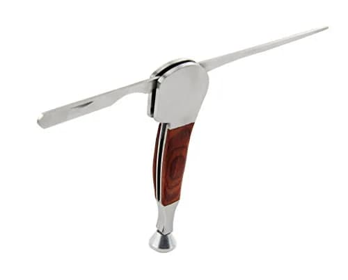 Milcraft 3-in-1 Tobacco Pipe Cleaner Tool Set with Rosewood Handle | Stainless Steel & Rosewood thumbnail 2