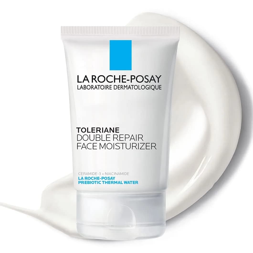 La Roche-Posay Toleriane Double Repair Face Moisturizer 95ml (3.38 Fl Oz) | Prebiotic Skincare for Sensitive Skin