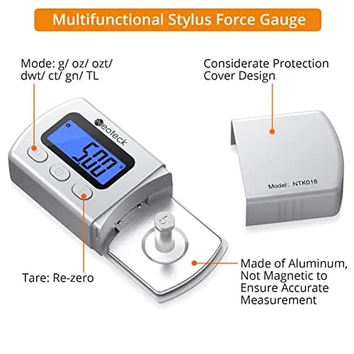 Neoteck Digital Turntable Stylus Force Gauge 0.01g/5.00g with Blue LCD | Essential for Vinyl Playback Accuracy thumbnail 5