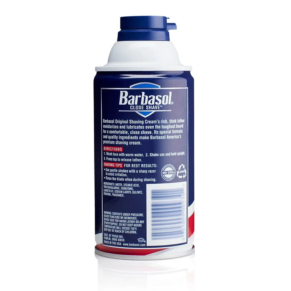 Barbasol Original Thick and Rich Shaving Cream for Men, 10 Ounce (Pack of 6) - view 2