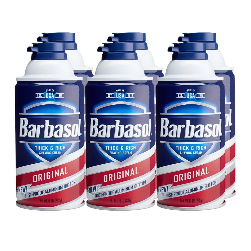 Barbasol Original Thick and Rich Shaving Cream for Men, 10 Ounce (Pack of 6) - view 3