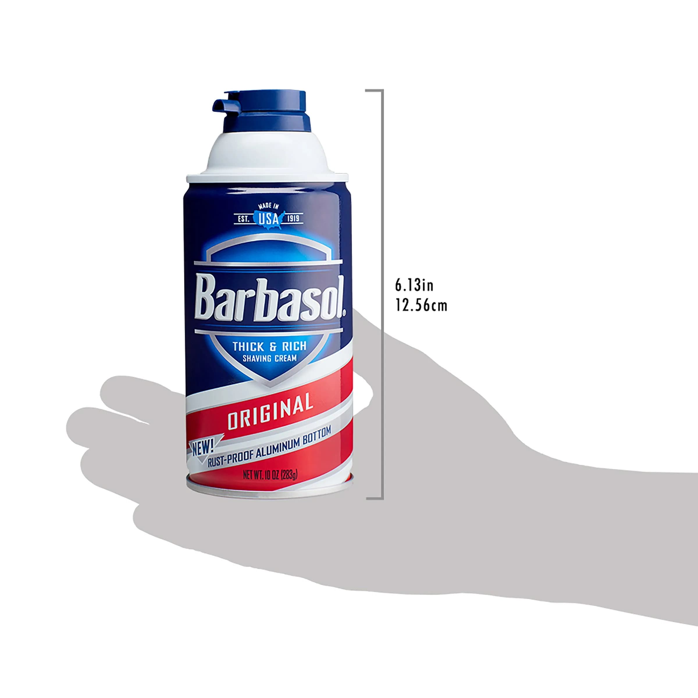 Barbasol Original Thick and Rich Shaving Cream for Men, 10 Ounce (Pack of 6) - view 4