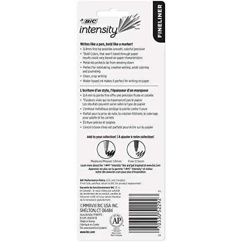 BIC Fineliner Marker Pen Set (3) | Precise 0.4mm Fine Tip for Writing & Art thumbnail 8