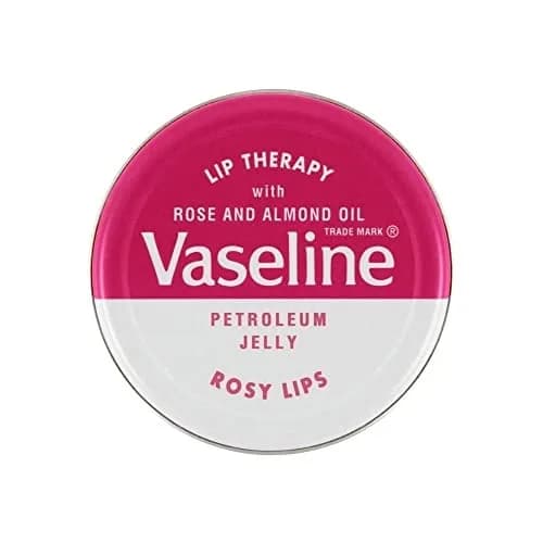 Vaseline Rosy Lips Lip Balm Tin, 0.7 Oz (Pack of 12) - For Soft, Pink-Tinted Lips thumbnail 2