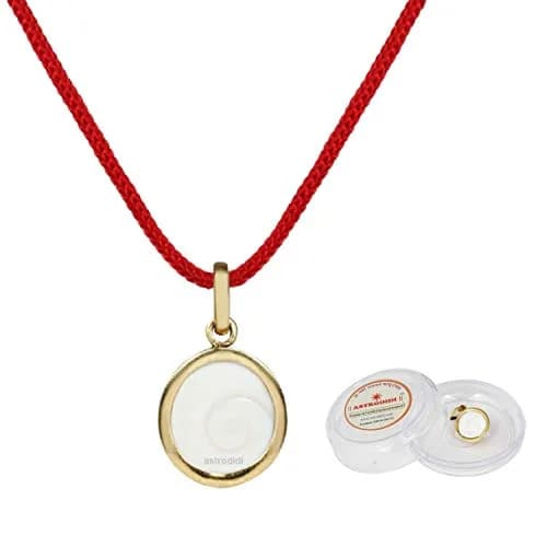 ASTRODIDI Gomti Chakra Pendant Natural Circle 17mm x 15mm x 5mm | Auspicious Charm for Men thumbnail 1