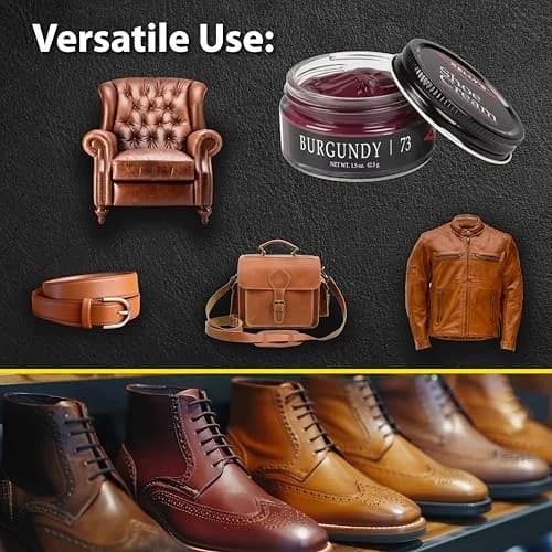 Kelly's Burgundy Shoe Polish Cream 45ml (1.5 oz) | Professional Leather Care thumbnail 4