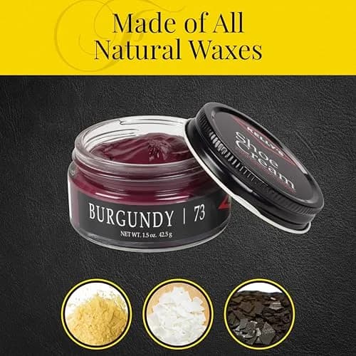 Kelly's Burgundy Shoe Polish Cream 45ml (1.5 oz) | Professional Leather Care thumbnail 3