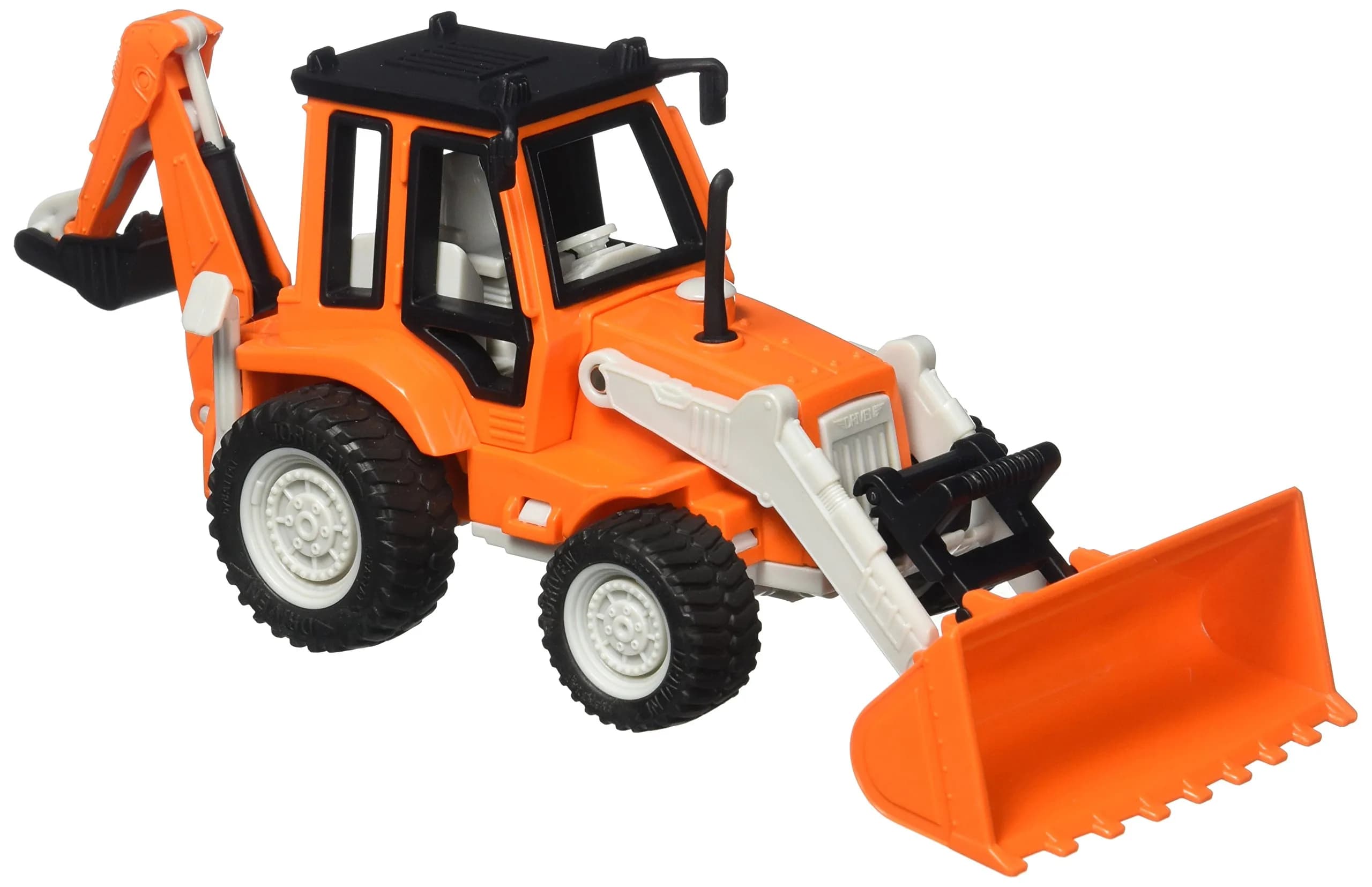 Driven by Battat Backhoe Loader Toy 7-Inch | Realistic Construction Vehicle with Lights & Sounds for Kids 3+ — Backhoe Loader