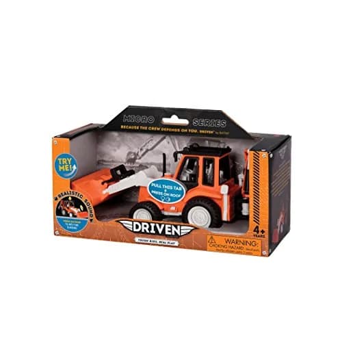 Driven by Battat Backhoe Loader Toy 7-Inch | Realistic Construction Vehicle with Lights & Sounds for Kids 3+ thumbnail 3
