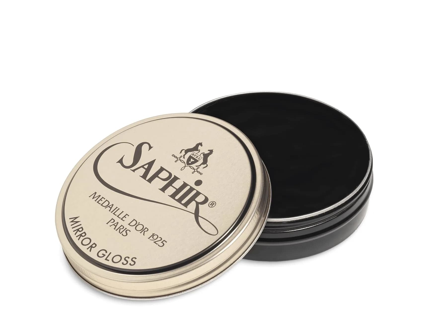 SAPHIR Medaille d’Or Mirror Gloss - Natural Wax Polish for Leather Shoes & Boots - Navy Blue | Mirror shine finish with natural ingredients