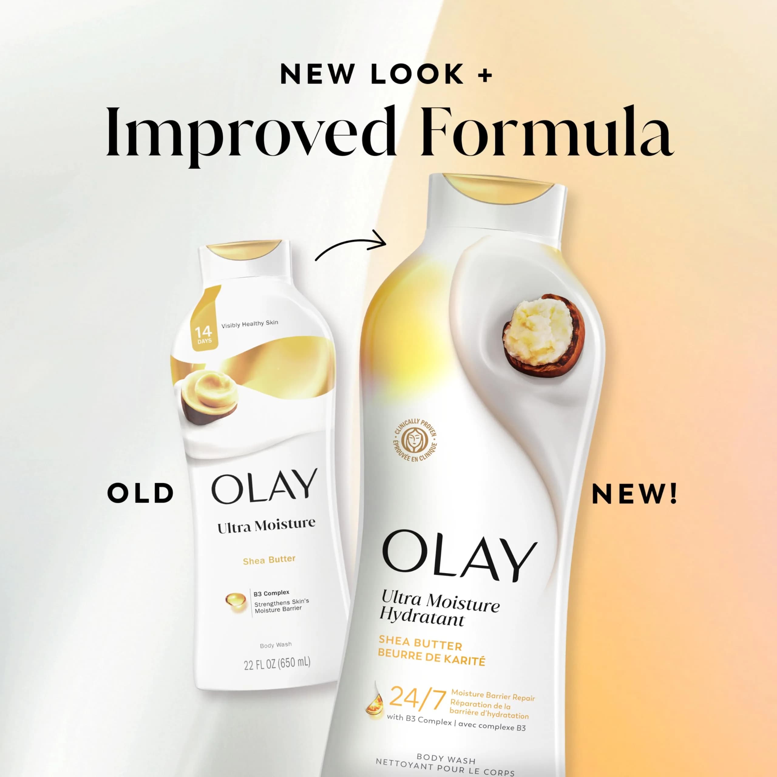 Olay Ultra Moisture Body Wash with Shea Butter 636ml (22 fl oz) | 24hr Moisture Barrier Repair - view 8