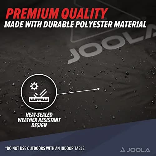 JOOLA Outdoor Ping Pong Table Cover Fits Both Folding & Flat Tables - Heavy Duty Waterproof Cover w/ PVC Coating - Dual Function, Fits 9x5 Tables in Upright or Down Positions - Inside & Outside thumbnail 3