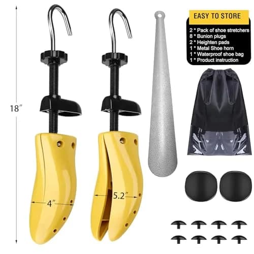 eachway Shoe Tree Pair of Premium 2-Way Adjustable Shoe Stretchers Large | Durable Plastic & Steel thumbnail 7