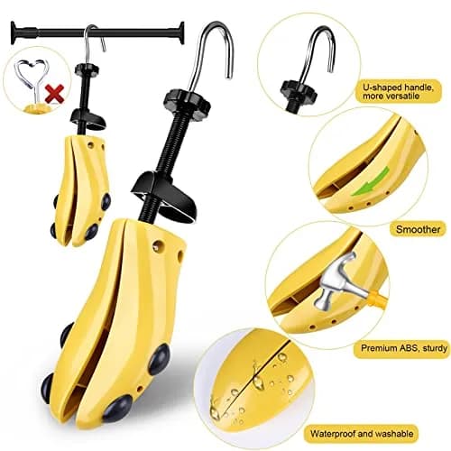 eachway Shoe Tree Pair of Premium 2-Way Adjustable Shoe Stretchers Large | Durable Plastic & Steel thumbnail 2
