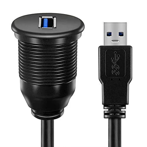 ICESPRING USB 3.0 Flush Mount Car Mount Extension Cable, 3ft (0.91m) | High-Speed Data Transfer & Charging thumbnail 4