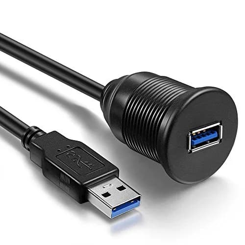 ICESPRING USB 3.0 Flush Mount Car Mount Extension Cable, 3ft (0.91m) | High-Speed Data Transfer & Charging thumbnail 2
