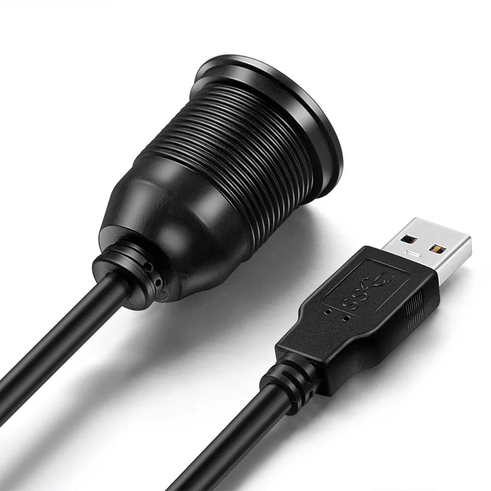 ICESPRING USB 3.0 Flush Mount Car Mount Extension Cable, 3ft (0.91m) | High-Speed Data Transfer & Charging - view 3