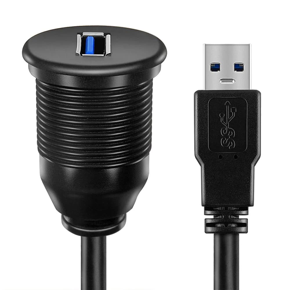 ICESPRING USB 3.0 Flush Mount Car Mount Extension Cable, 3ft (0.91m) | High-Speed Data Transfer & Charging - view 4