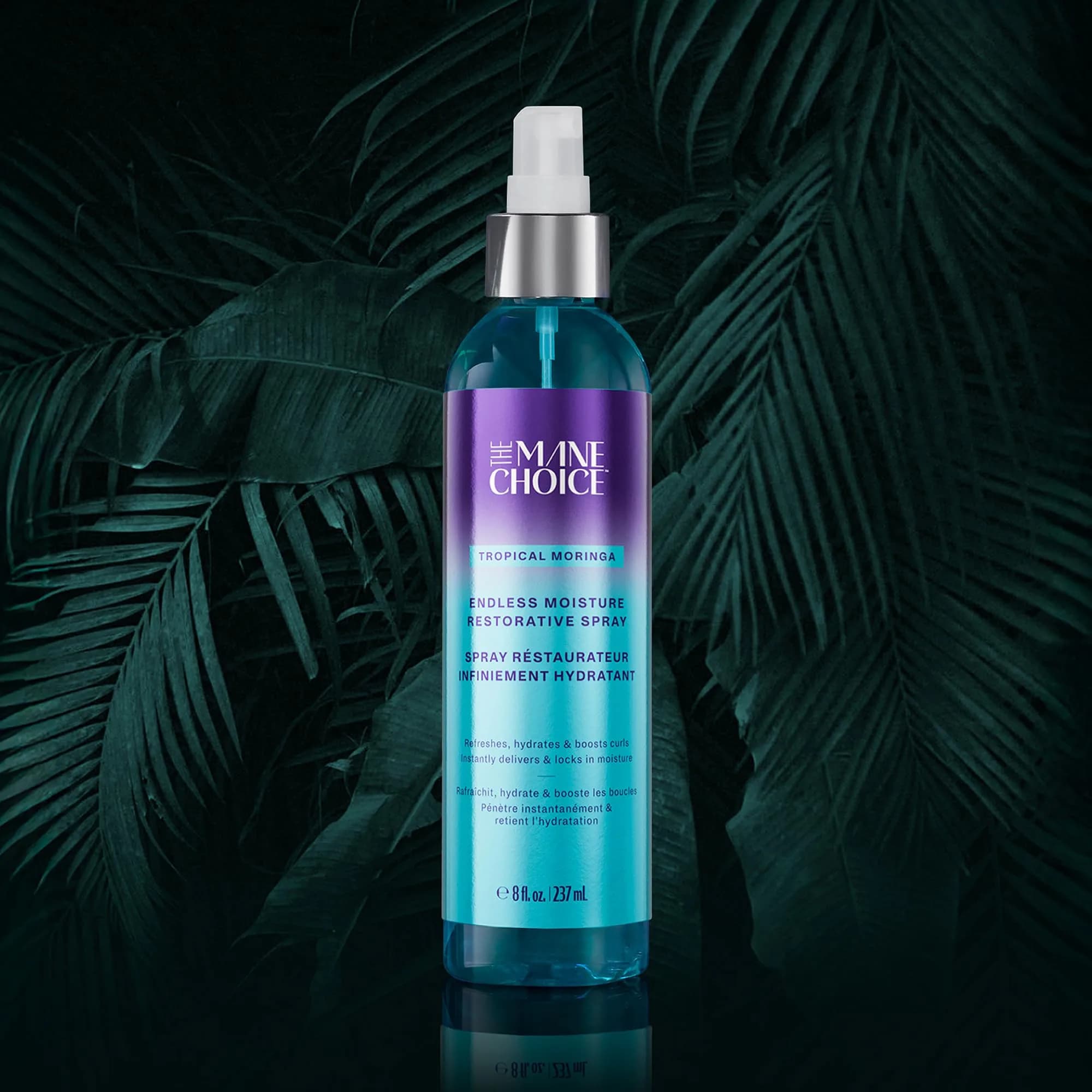 The Mane Choice Tropical Moringa Sweet Oil & Honey Endless Moisture Restorative Hair Spray 236ml (8 Fl Oz) | Hydrates Curls, Fights Frizz - view 2