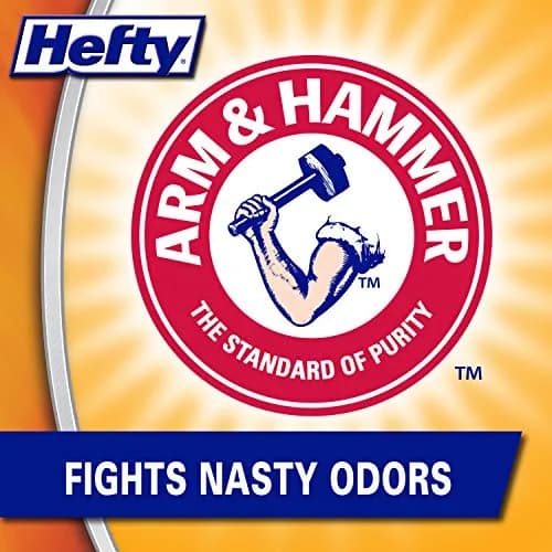 Hefty Small Garbage Bags, Flap Tie, Tropical Paradise Scent, 4 Gallon, 26 Count | Odor Neutralizer thumbnail 3
