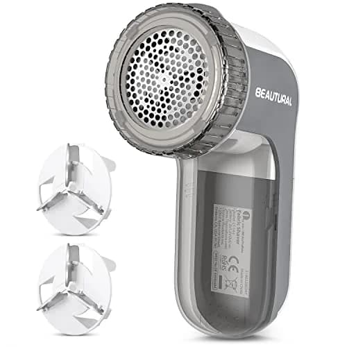 BEAUTURAL Fabric Shaver and Lint Remover Gray | Restores Garments to New thumbnail 1