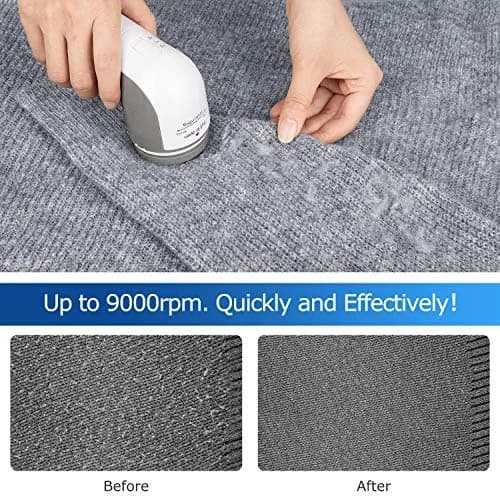 BEAUTURAL Fabric Shaver and Lint Remover Gray | Restores Garments to New thumbnail 3