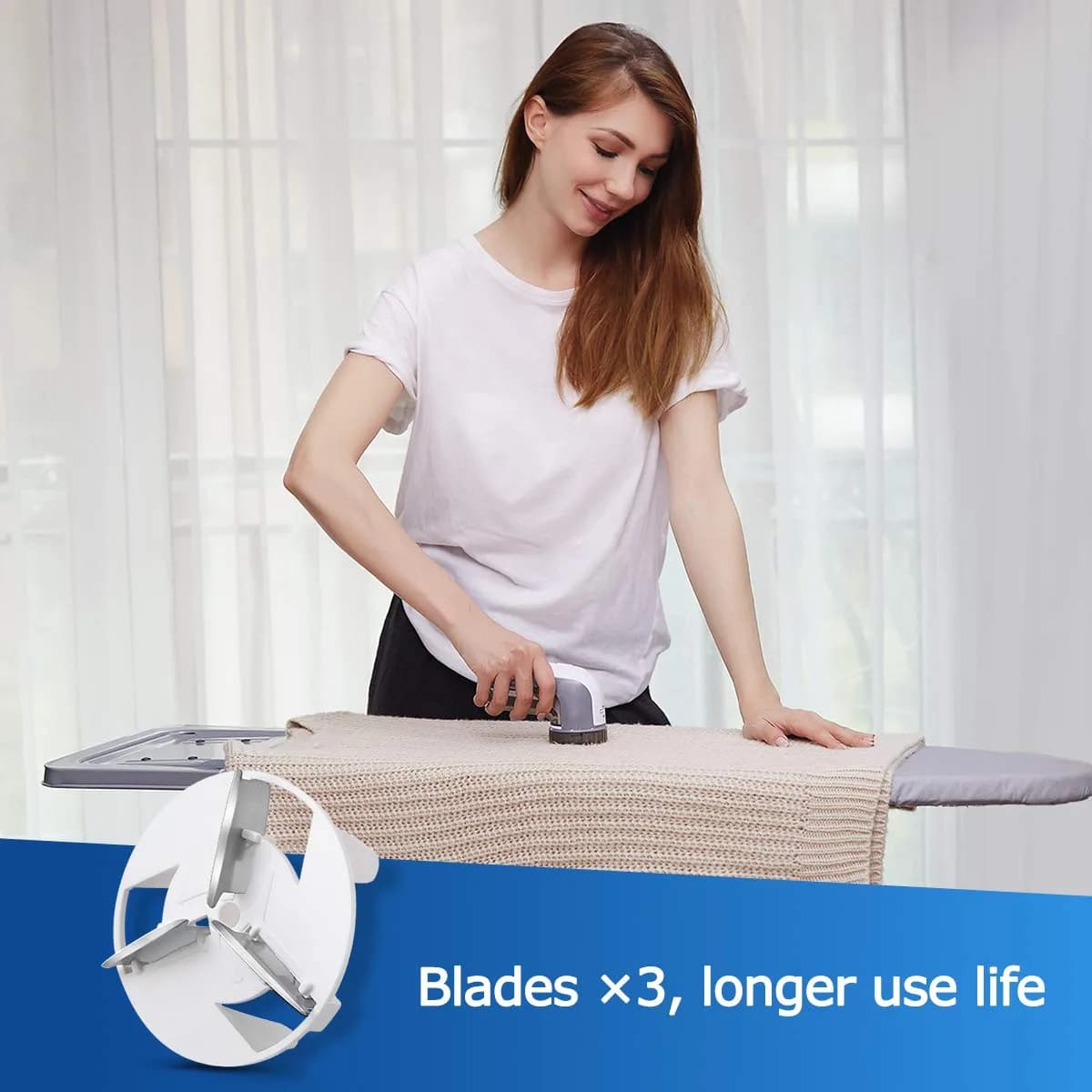 BEAUTURAL Fabric Shaver and Lint Remover Gray | Restores Garments to New - view 4