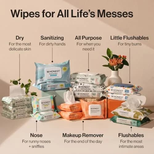 The Honest Company Multi-Use Baby Wipes, Geo Mood, Unscented, 576 Count | Compostable, Plant-Based, Hypoallergenic thumbnail 8