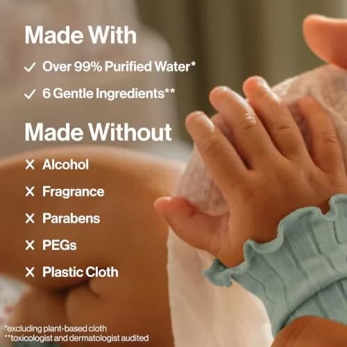 The Honest Company Multi-Use Baby Wipes, Geo Mood, Unscented, 576 Count | Compostable, Plant-Based, Hypoallergenic thumbnail 3