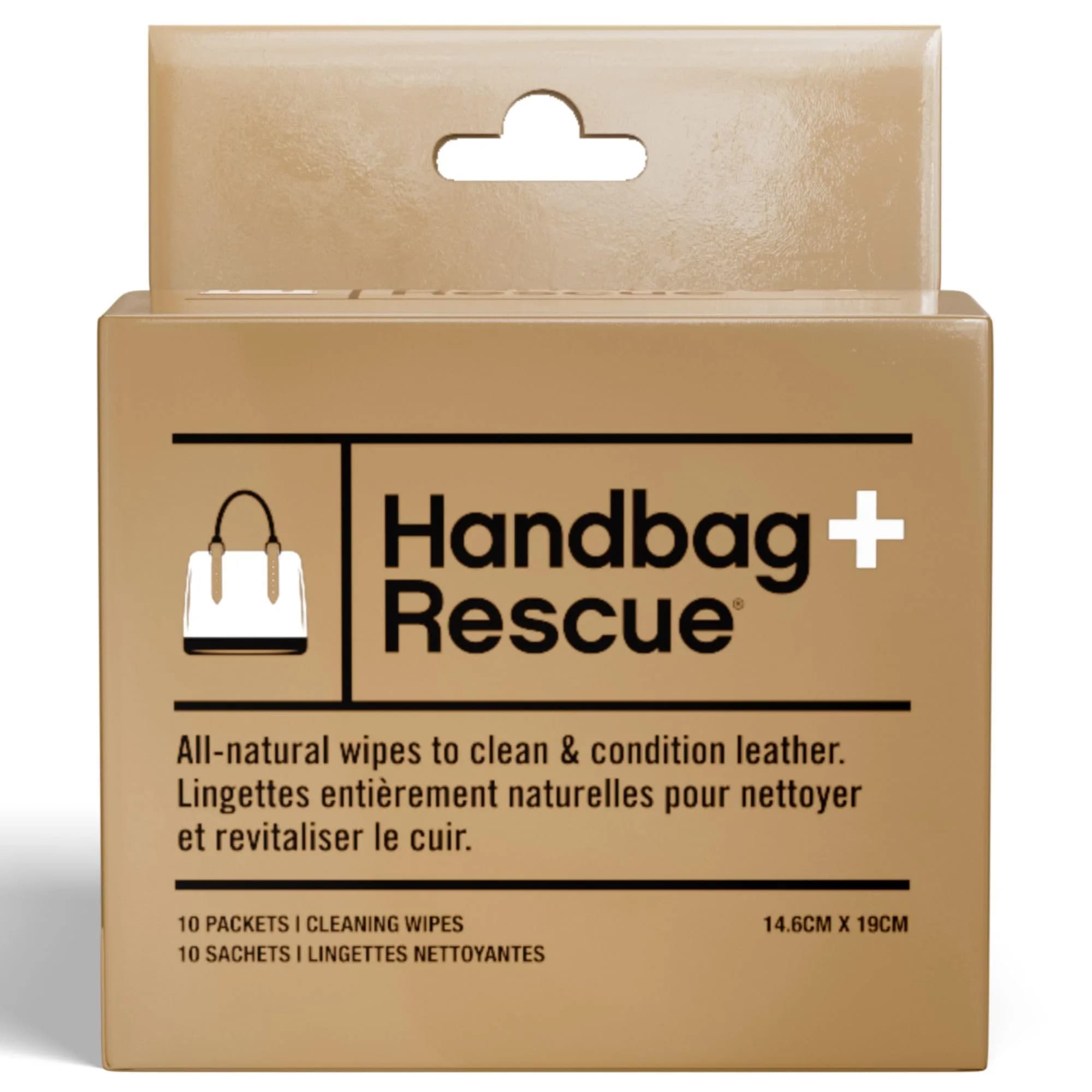 Boot Rescue Natural Surface Cleaning Wipes 10 Count | Keep Leather Handbags Soft & Supple - main product image