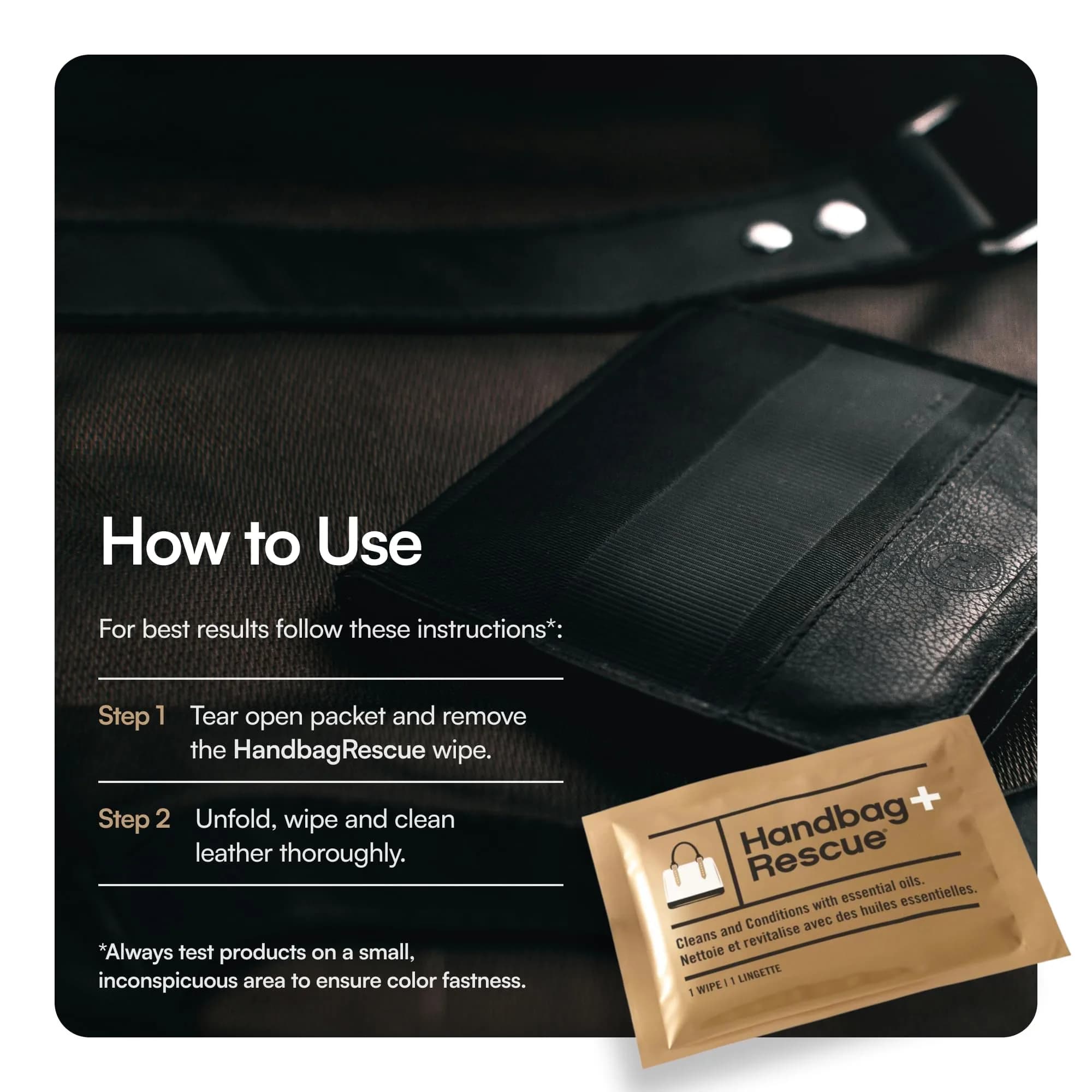 Boot Rescue Natural Surface Cleaning Wipes 10 Count | Keep Leather Handbags Soft & Supple - view 7