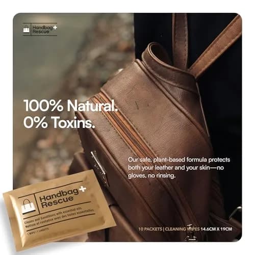 Boot Rescue Natural Surface Cleaning Wipes 10 Count | Keep Leather Handbags Soft & Supple thumbnail 3