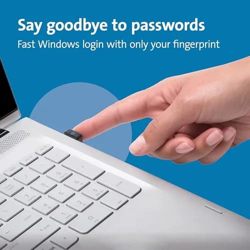 Kensington VeriMark Gen1 USB-A Fingerprint Key Reader | Anti-Spoofing Security for Windows Hello thumbnail 2