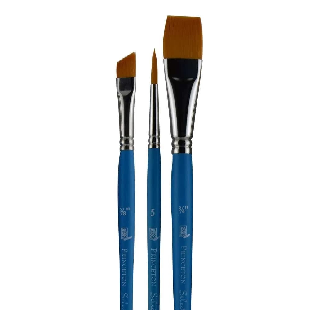 Princeton Select Artiste Brush Set No. 14, 3 Piece Synthetic Brush Set for Acrylic, Oil & Watercolor - view 3