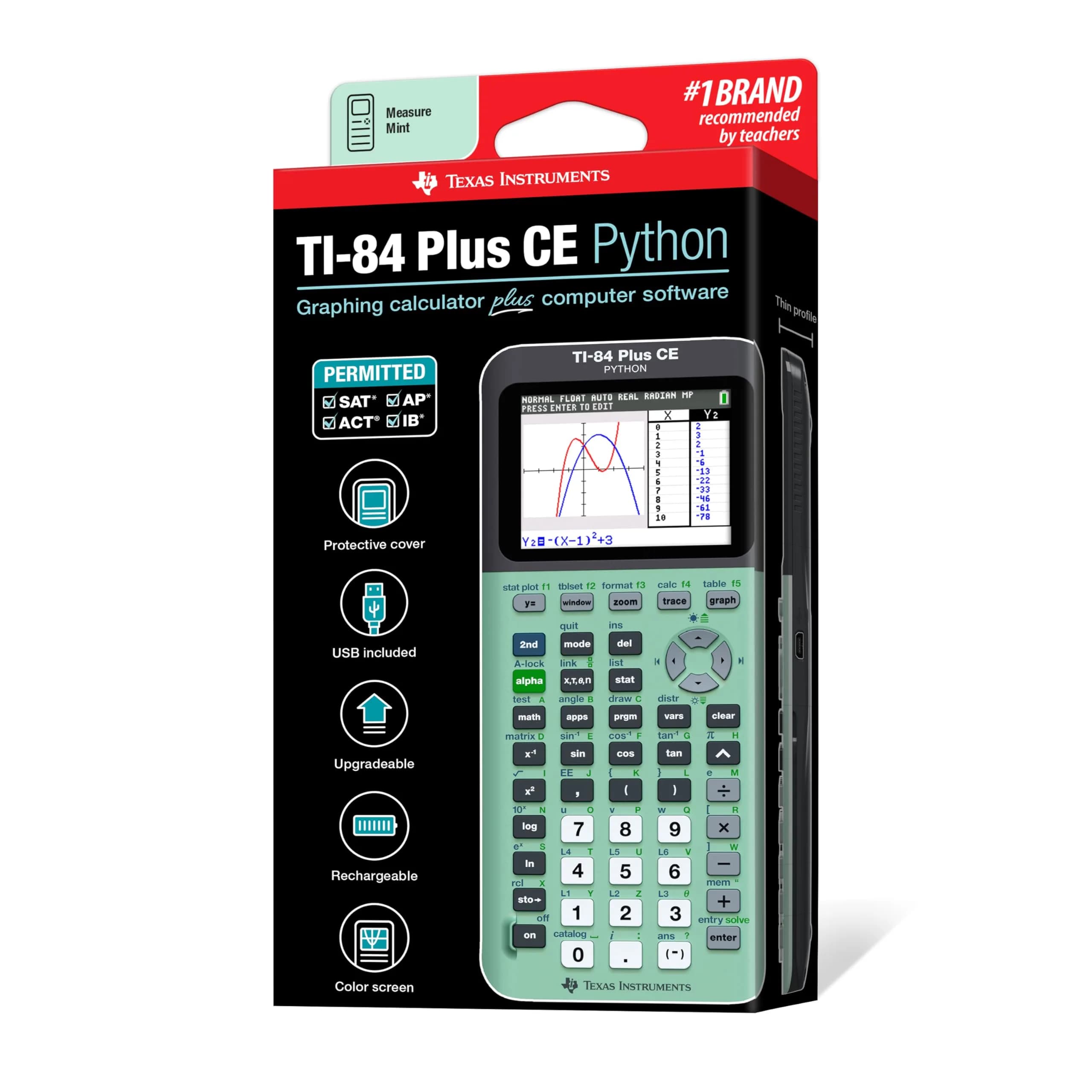 Texas Instruments TI-84 Plus CE Graphing Calculator, Mint, 19.1cm (7.57in) | CE Certified - view 7