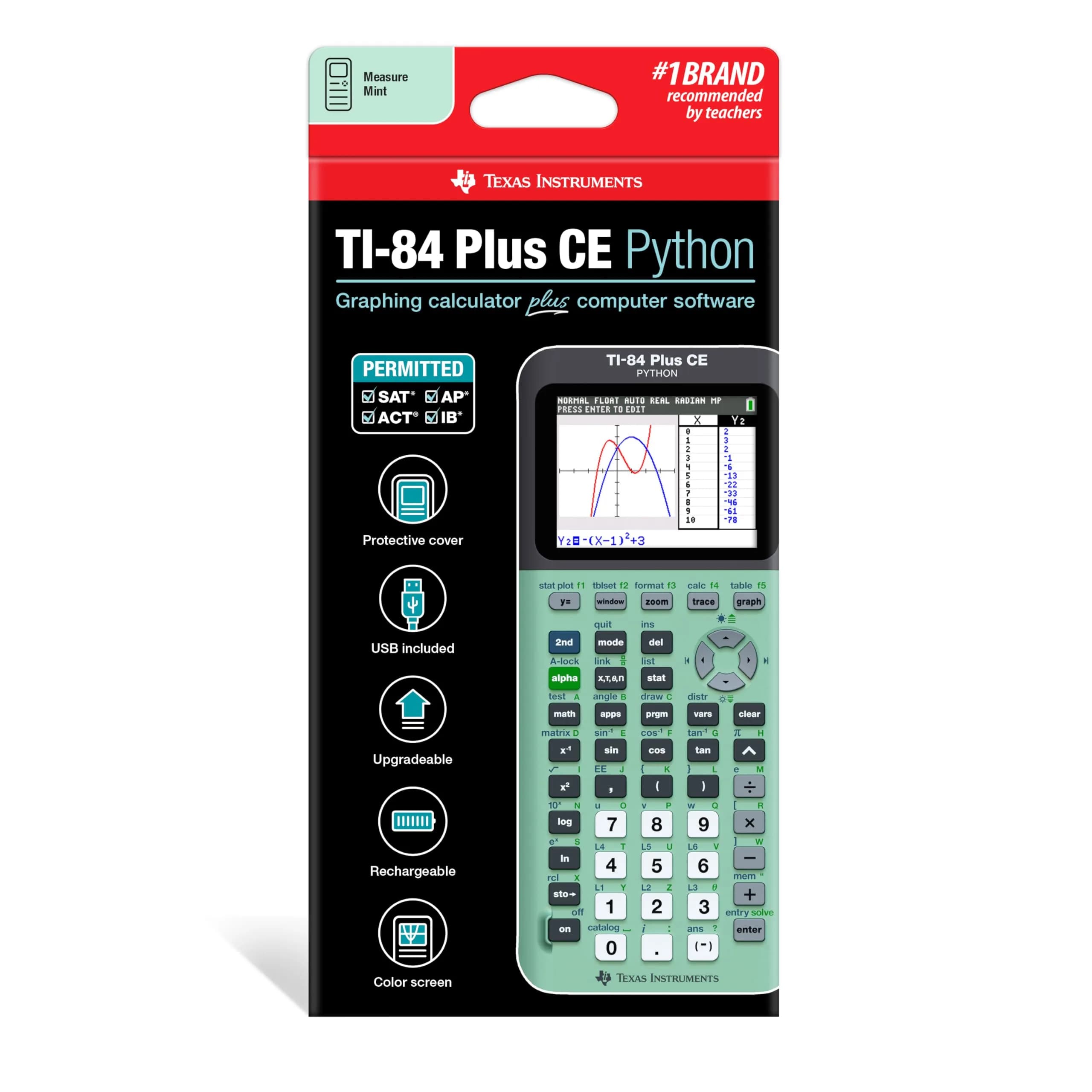 Texas Instruments TI-84 Plus CE Python Enhanced Graphing Calculator - Mint Edition - view 2