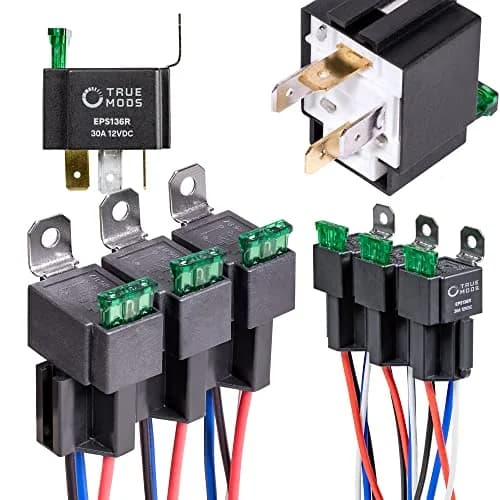 ONLINE LED STORE 12V 6 Pack Bosch Style 4-Pin 30A Fused Relay Kit | Automotive Switches & Relays thumbnail 1
