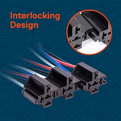 ONLINE LED STORE 12V 6 Pack Bosch Style 4-Pin 30A Fused Relay Kit | Automotive Switches & Relays thumbnail 2
