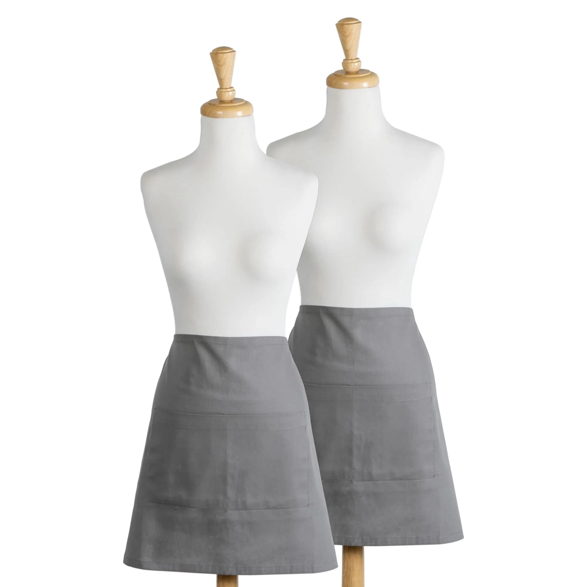 DII Plus Size Apron Gray | Unisex Cotton Kitchen Essential (70-120 chars) - main product image