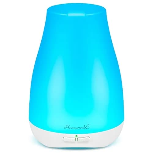 Homeweeks Essential Oil Diffuser 100ml (3.38 Fl Oz) | Ultrasonic Aroma Diffuser with Automatic Shut-Off thumbnail 1