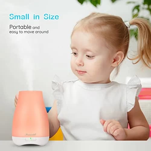 Homeweeks Essential Oil Diffuser 100ml (3.38 Fl Oz) | Ultrasonic Aroma Diffuser with Automatic Shut-Off thumbnail 4