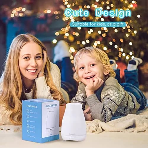 Homeweeks Essential Oil Diffuser 100ml (3.38 Fl Oz) | Ultrasonic Aroma Diffuser with Automatic Shut-Off thumbnail 8