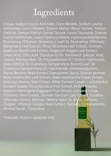 AROMATICA Rosemary Scalp Scaling Shampoo for Hair Growth 400ml (13.53 Fl Oz) | Vegan Formula for Hair Fall & Scalp Health thumbnail 8